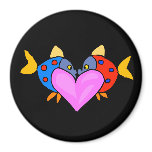 Fish and Hearts Magnet