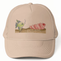 Fish and Seashell Mesh Hat