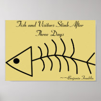 Fish and Visitors Stink After Three Days Print