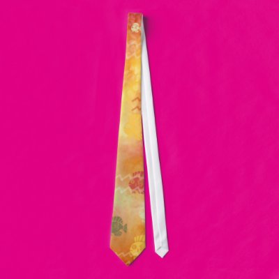 Fish and Waves in Red Neck Tie Zazzle_tie Fish and Waves in Red Neck Tie Zazzle_tie