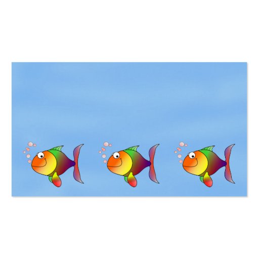 Fish Aquarium Business Card (back side)