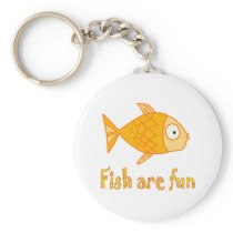 Fish are Fun Keychain