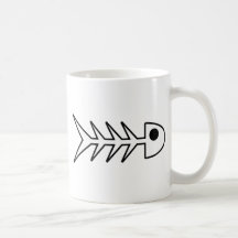 Fish bones coffee mugs