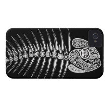 Fish Bones Skeleton iPhone 4 Case