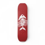 Fish Bones Skeleton Skateboard