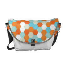 Fish Bowl Honeycomb Pattern Medium messenger bags