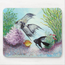 Fish Bowl mousepads by artbyjolyn Fish Bowl mousepads