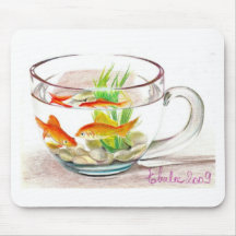 fish bowl mousepads