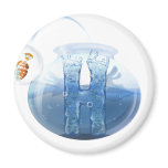 Fish Bowl Water Products Fridge Magnet