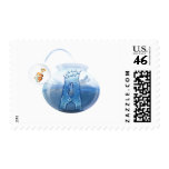Fish Bowl Water Products Postage Stamps