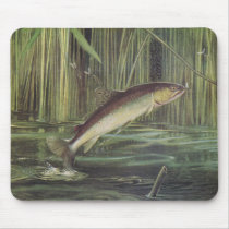 Fish - Brown Trout - Salmo trutta mousepads by LisasLair Fish - Brown Trout - Salmo trutta mousepads