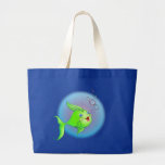 FISH BUBBLE by SHARON SHARPE Tote Bag