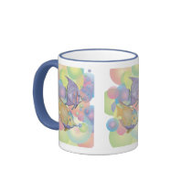 FISH BUBBLES by SHARON SHARPE mugs by sharonsharpe FISH BUBBLES by SHARON SHARPE mugs