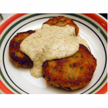 Fish Cakes Food Dinner photo sculptures