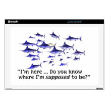 Fish - Confused Tuna Skin For Laptop