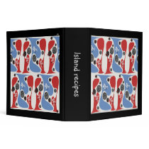 Fish coral flower binder black color back