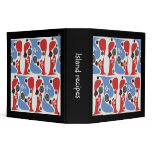 Fish coral flower binder black color back