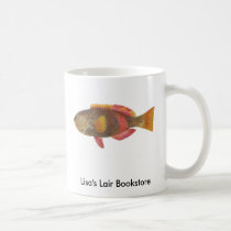 Fish - Crimson-Banded Parrot Fish Bookstore Promo mugs by LisasLair Fish - Crimson-Banded Parrot Fish Bookstore Promo mugs