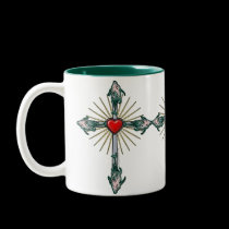 Fish-Cross-Heart mugs