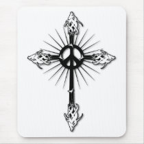 Fish-Cross-Peace mousepads