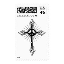 Fish-Cross-Peace postage