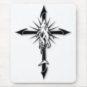 Fish-Cross_Shadow mousepads by Curious_Dreams Fish-Cross_Shadow mousepads