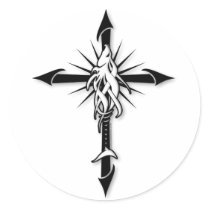 Fish-Cross_Shadow stickers