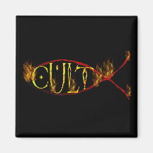 Fish Cult Fridge Magnet
