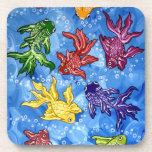 Fish Design Colourful Drink Coasters cork coasters