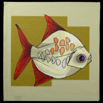 Fish Design Mojo Dinner Napkins napkins