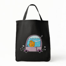 Fish Driving a Car - Grocery Tote bags by andymcnally Fish Driving a Car - Grocery Tote bags