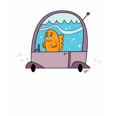 Fish Driving a Car - Kid's T-Shirt by andymcnally