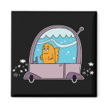 Fish Driving a Car - Magnet