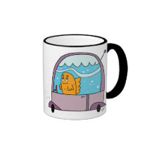 Fish Driving a Car - Mug