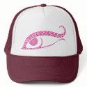 Fish Eye Abstract Art Hat by tshirtdujour Fish Eye Abstract Art Hat