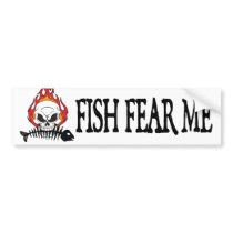 Fish Fear Me bumper stickers