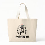 Fish Fear Me Pirate Canvas Bags