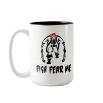 Fish Fear Me Pirate mugs