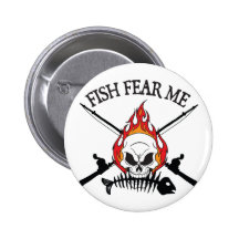 Fish Fear Me Pirate Pin