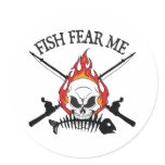 Fish Fear Me Pirate stickers
