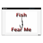 Fish Fear Me red Skin For Laptop
