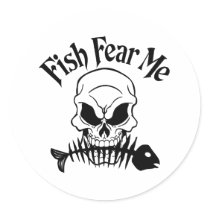 Fish Fear Me stickers