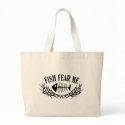 Fish Fear Me Tattoo bags