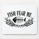 Fish Fear Me Tattoo mousepads