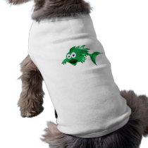 Fish fish dog tee shirt