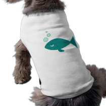 Fish fish dog t shirt