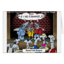 Fish Folk Singers Funny Gifts Tees & Collectibles cards by beardiethor123 Fish Folk Singers Funny Gifts Tees & Collectibles cards