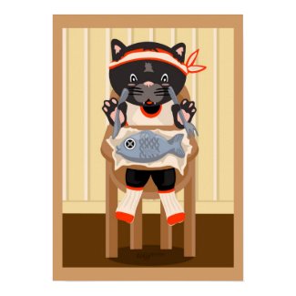 Fish for Dinner Poster print