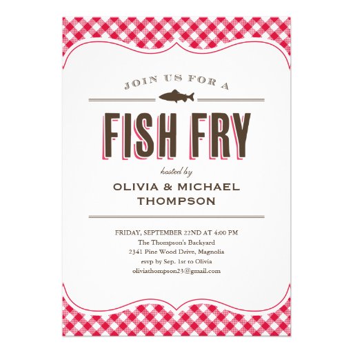 Free Fish Fry Invitation Template