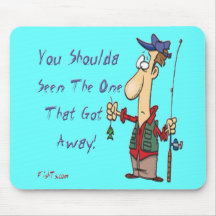 Fish got away mouse pad